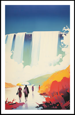 Journey Beneath The Falls Scenic Wall Art Poster