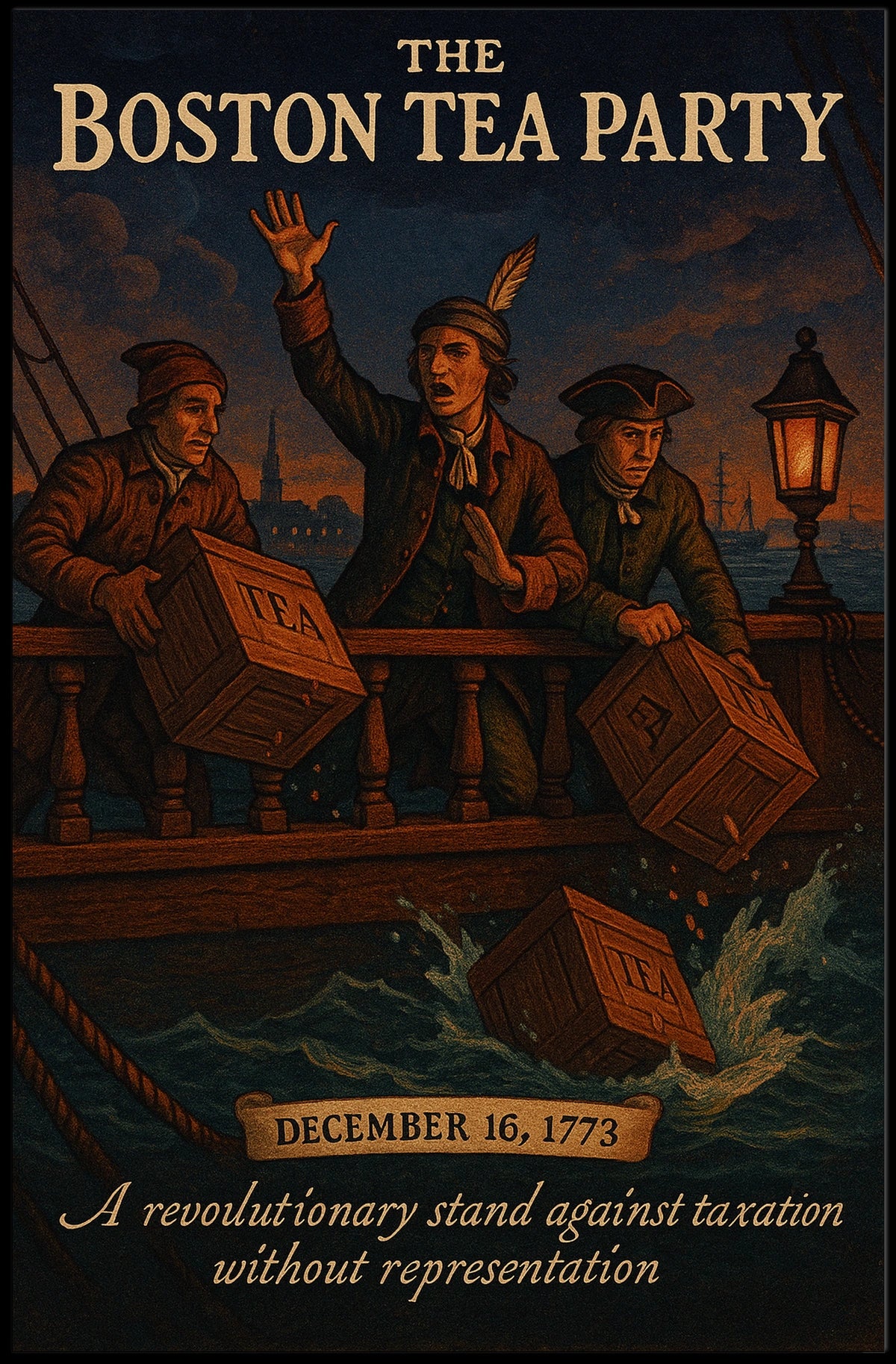 The Boston Tea Party Poster