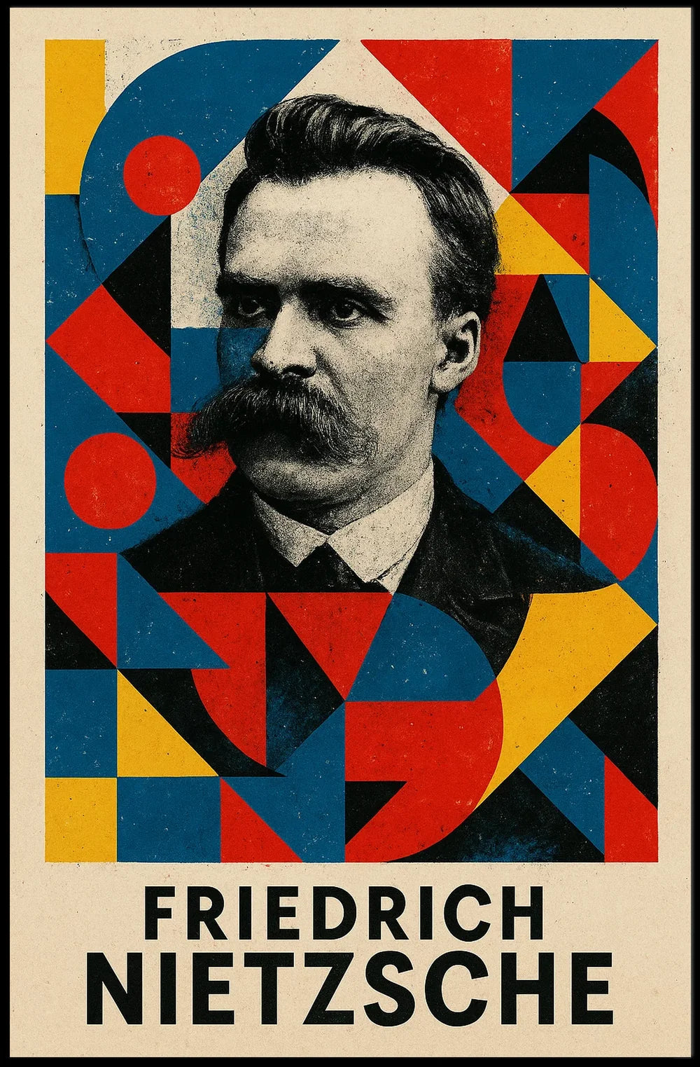 Abstract Expressionism Art Deco Style Poster