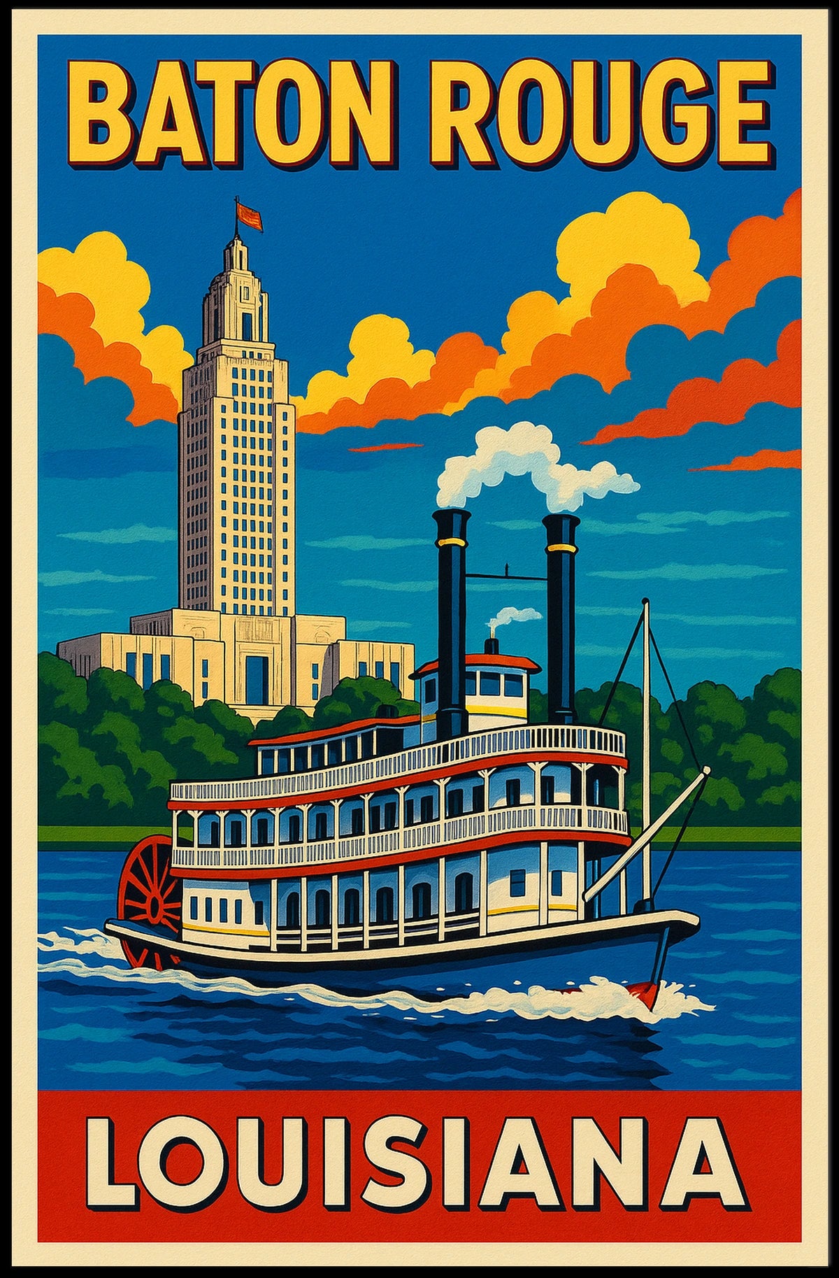 Baton Rouge Louisiana Poster