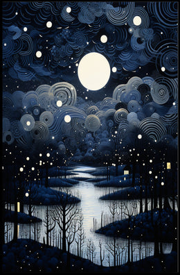 Enchanted Nightscape Poster PosterGoat