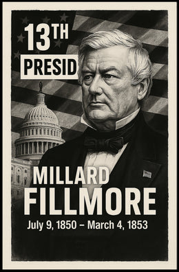 Millard Fillmore 13th President of the United States Digital Montaje Poster