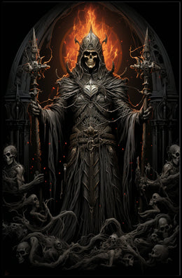 Dark Fantasy Sorcerer Gothic Art Poster Print