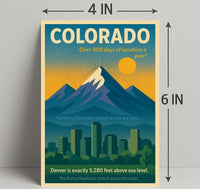 Discover Colorado Wall Art Print PosterGoat