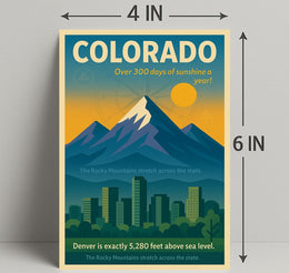 Discover Colorado Wall Art Print PosterGoat