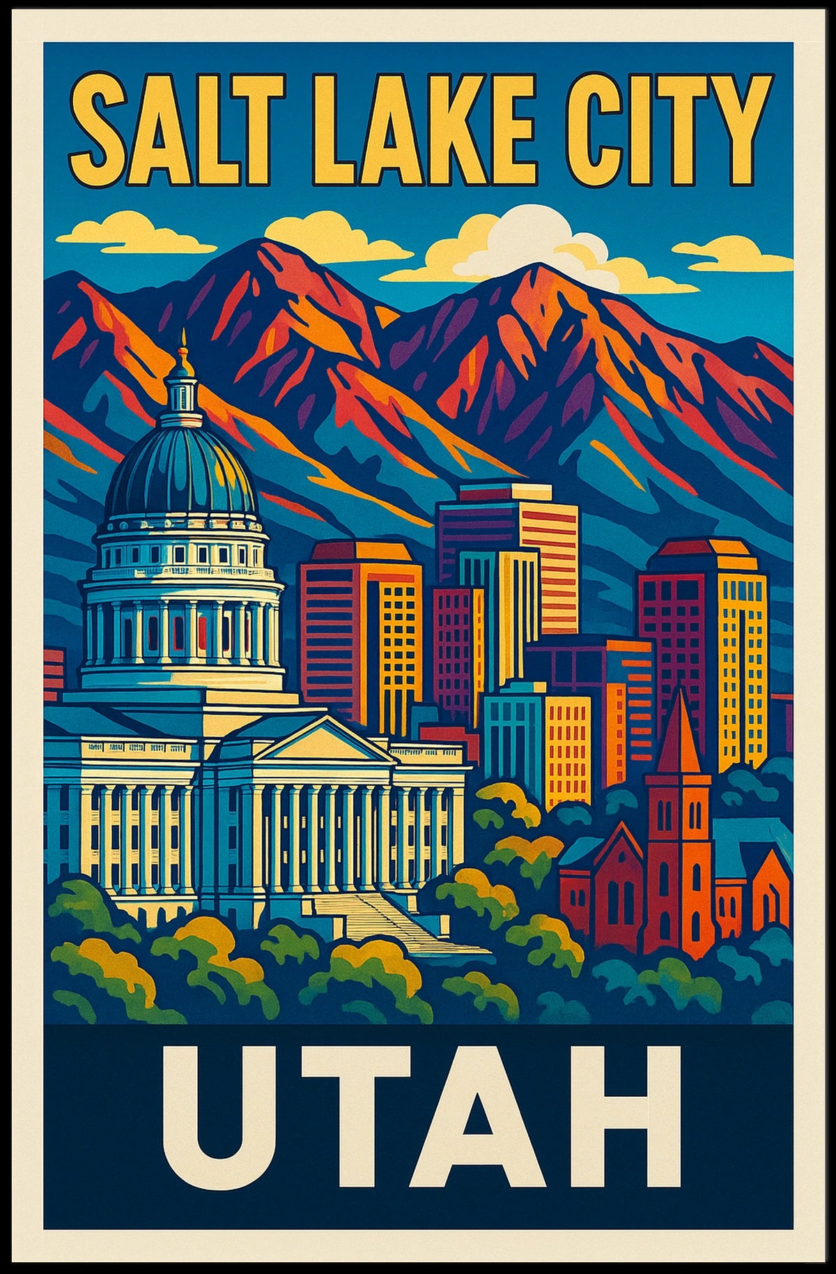 Salt Lake City Utah Poster