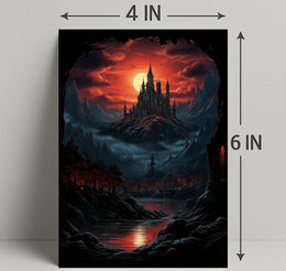 Enchanted Castle At Dusk Poster