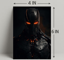 Futuristic Warrior Poster