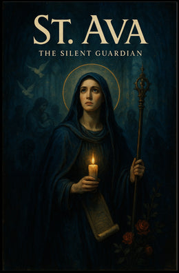 St. Ava Silent Guardian Poster Vintage Wall Art
