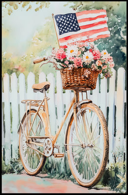 Vintage Bicycle Themed Home Decor Art Print 18x24 Poster