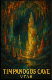 Timpanogos Cave Utah Poster