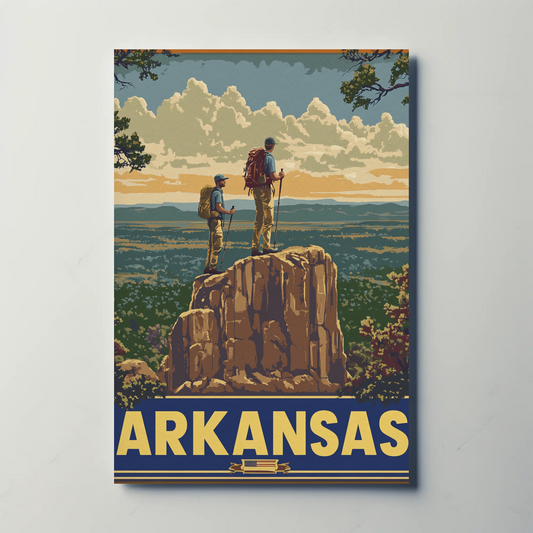 Vintage Poster Arkansas Hikers