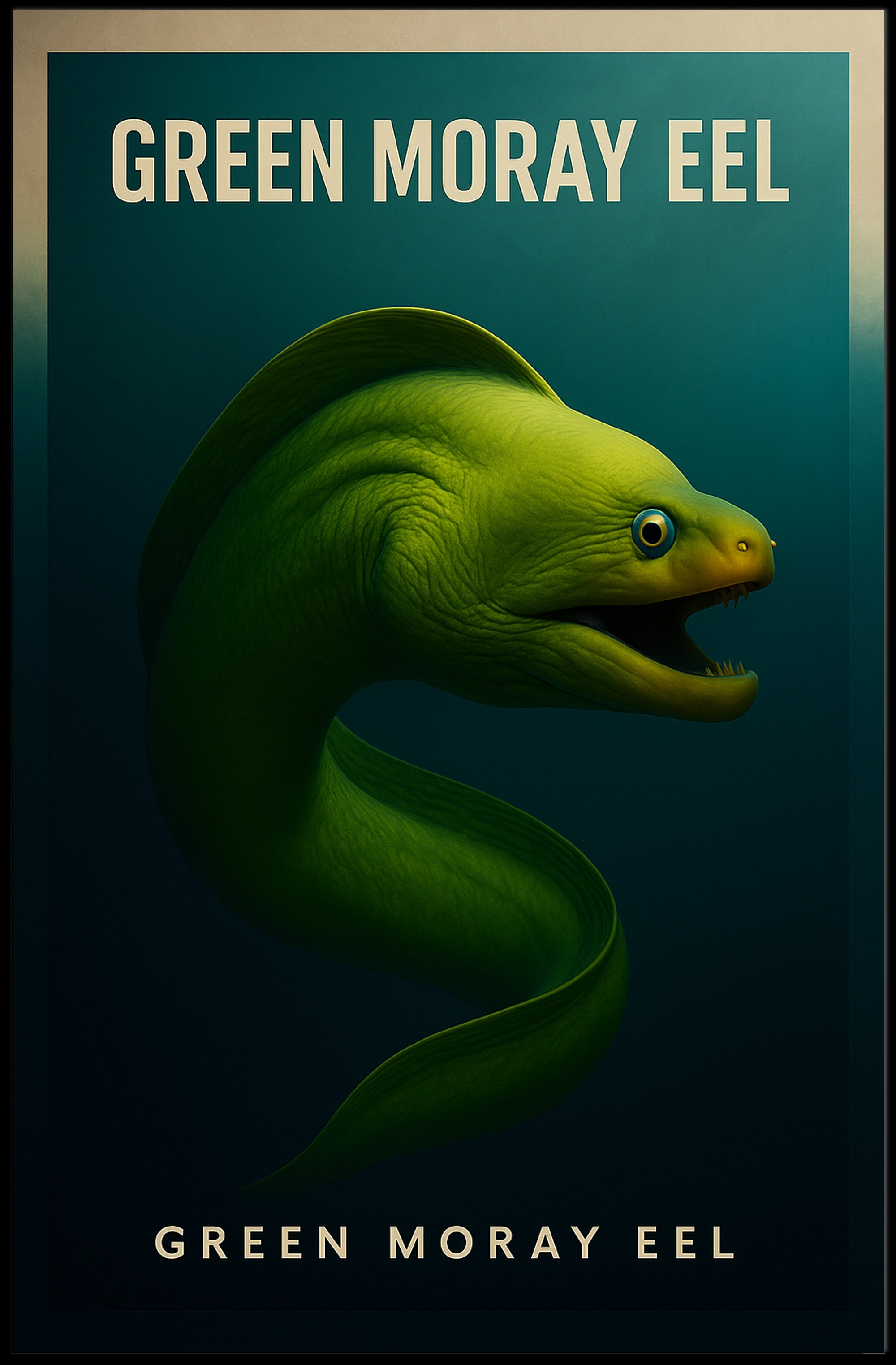Green Moray Eel Poster