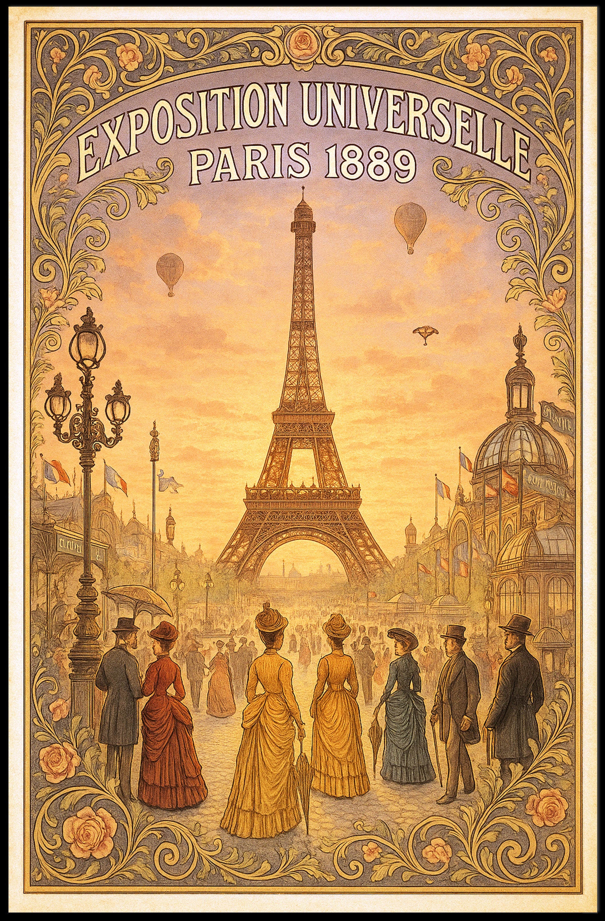 Exposition Universelle Paris 1889 Poster