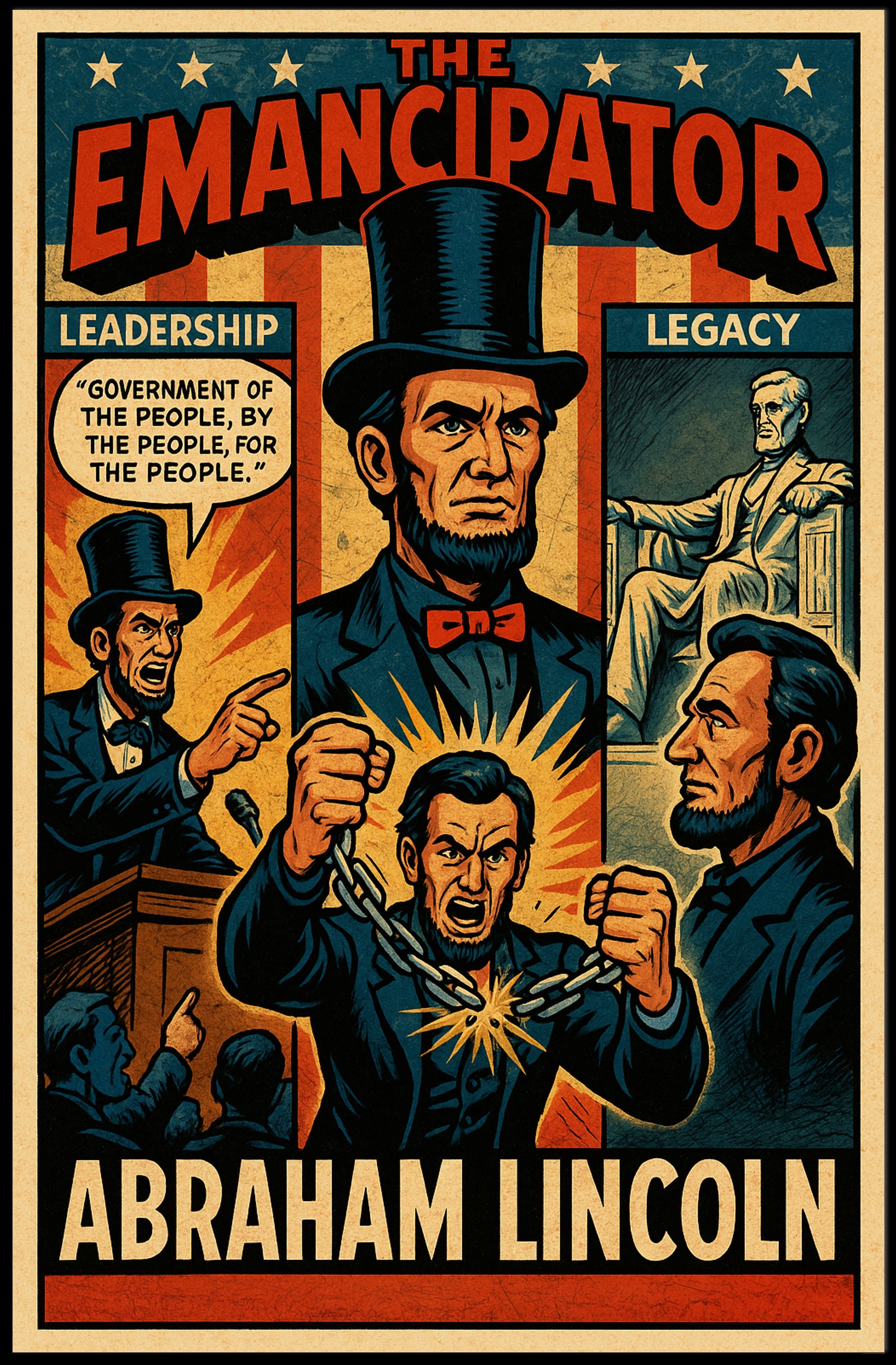 Abraham Lincoln The Emancipator Poster PosterGoat
