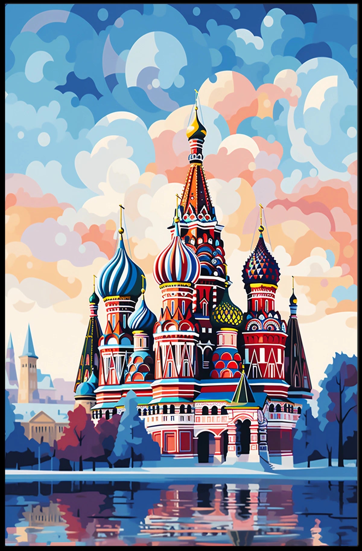 Saint Basil's Architectural Beauty Cultural or Heritage Poster