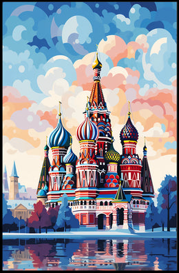 Saint Basil's Architectural Beauty Cultural or Heritage Poster