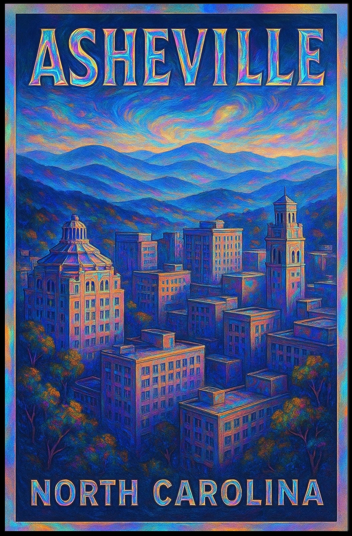 Asheville, North Carolina Poster
