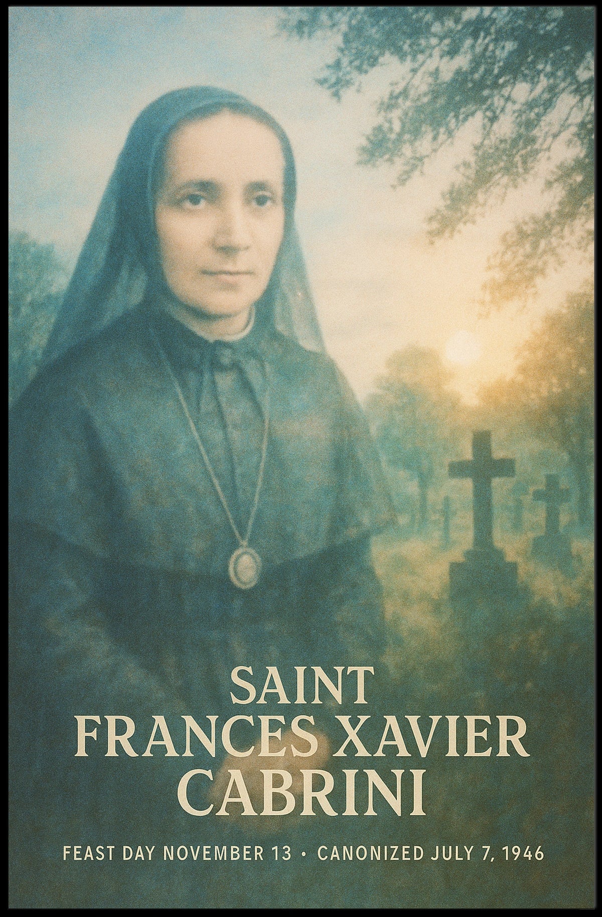 Saint Frances Xavier Cabrini Poster