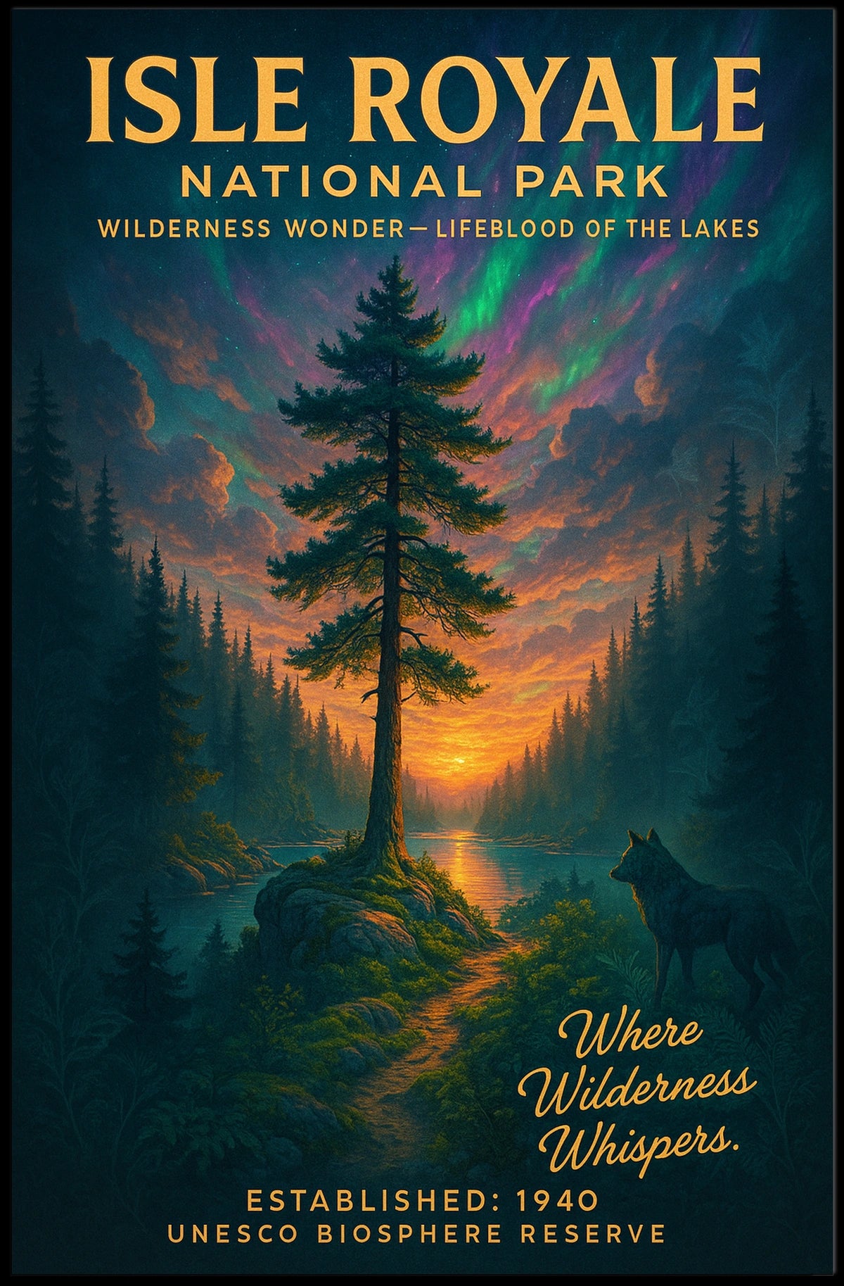 Isle Royale National Park Poster