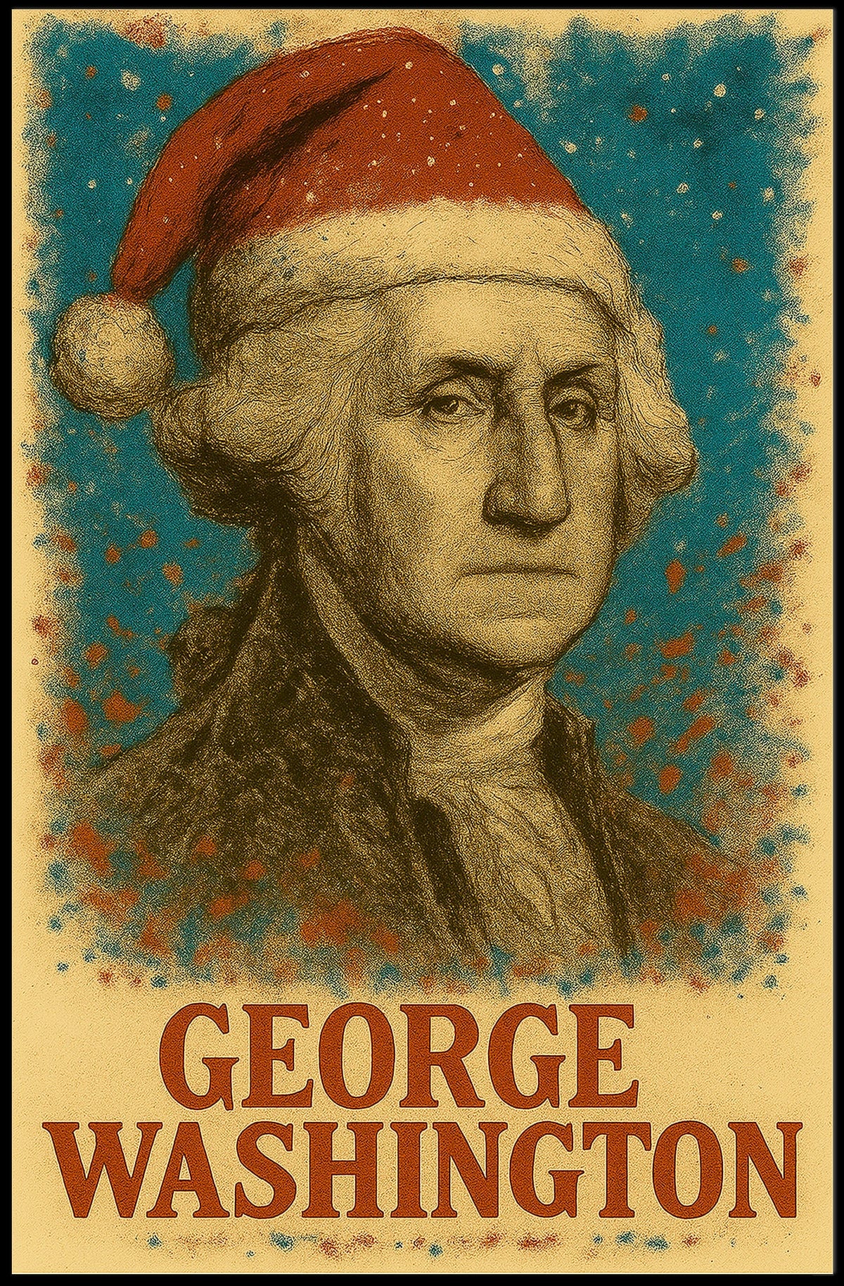 George Washington 1st President of the United States Christmas SeriesPoster