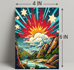 Celestial Landscape Poster