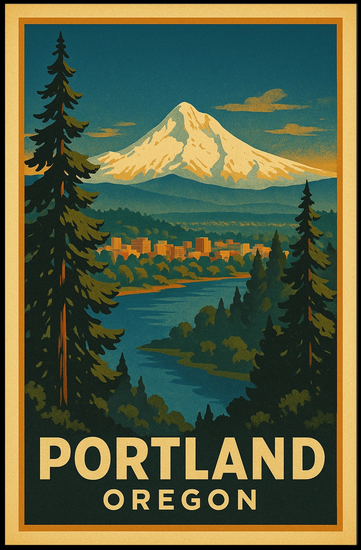 Portland, Oregon Poster