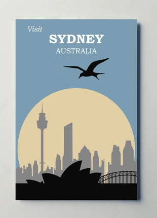 Visit Sydney Australia Travel Poster