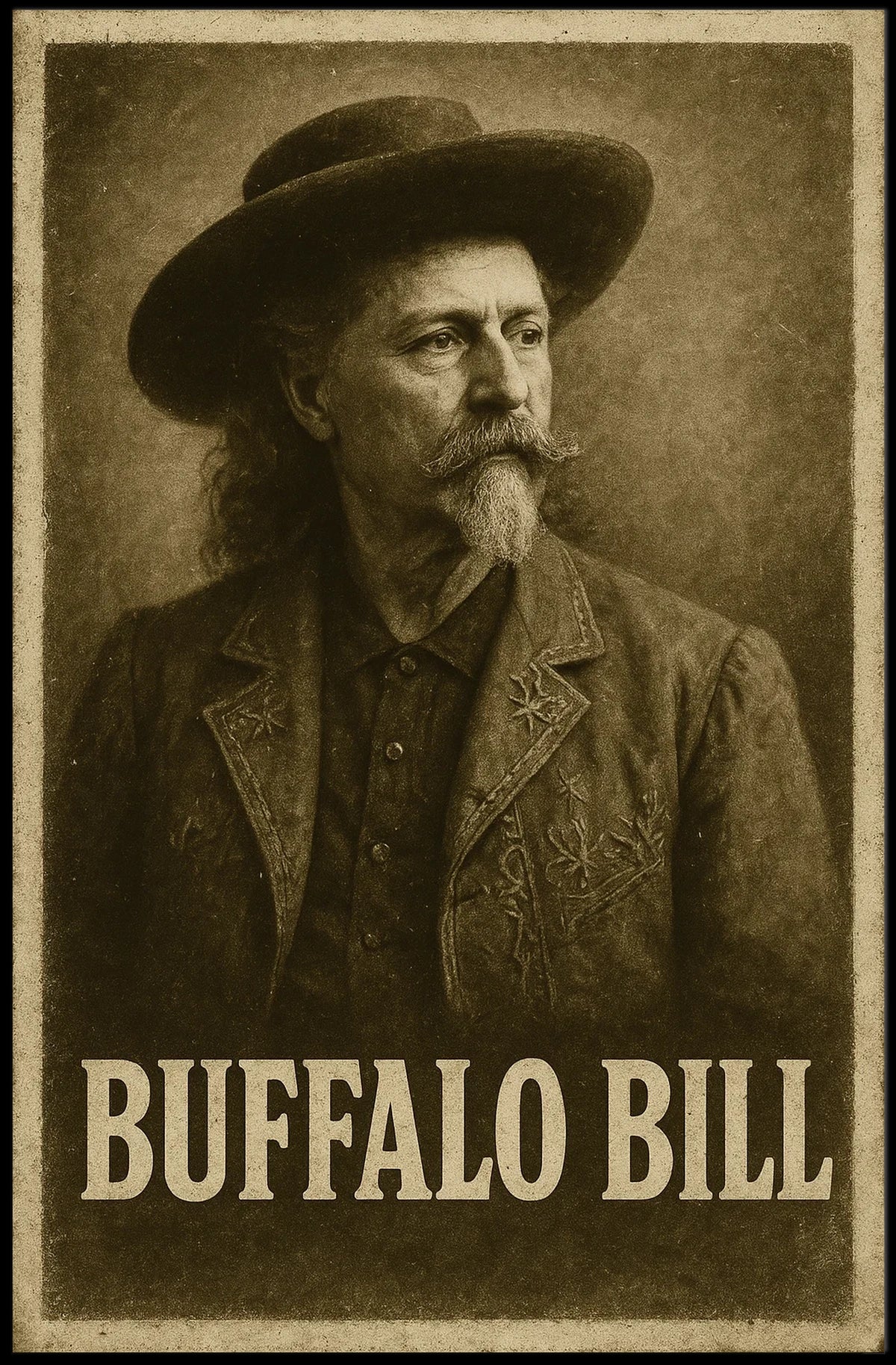 Buffalo Bill Iconic American Old West Cultural Heritage Poster