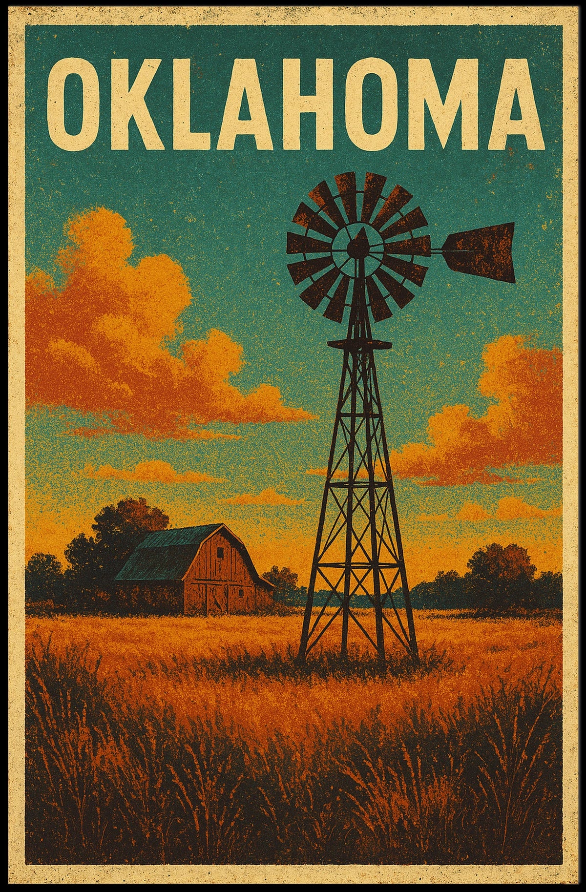 Oklahoma Landscape Poster