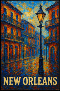 New Orleans A Vibrant Evening Poster