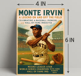 Monte Irvin A Baseball Legend Poster PosterGoat