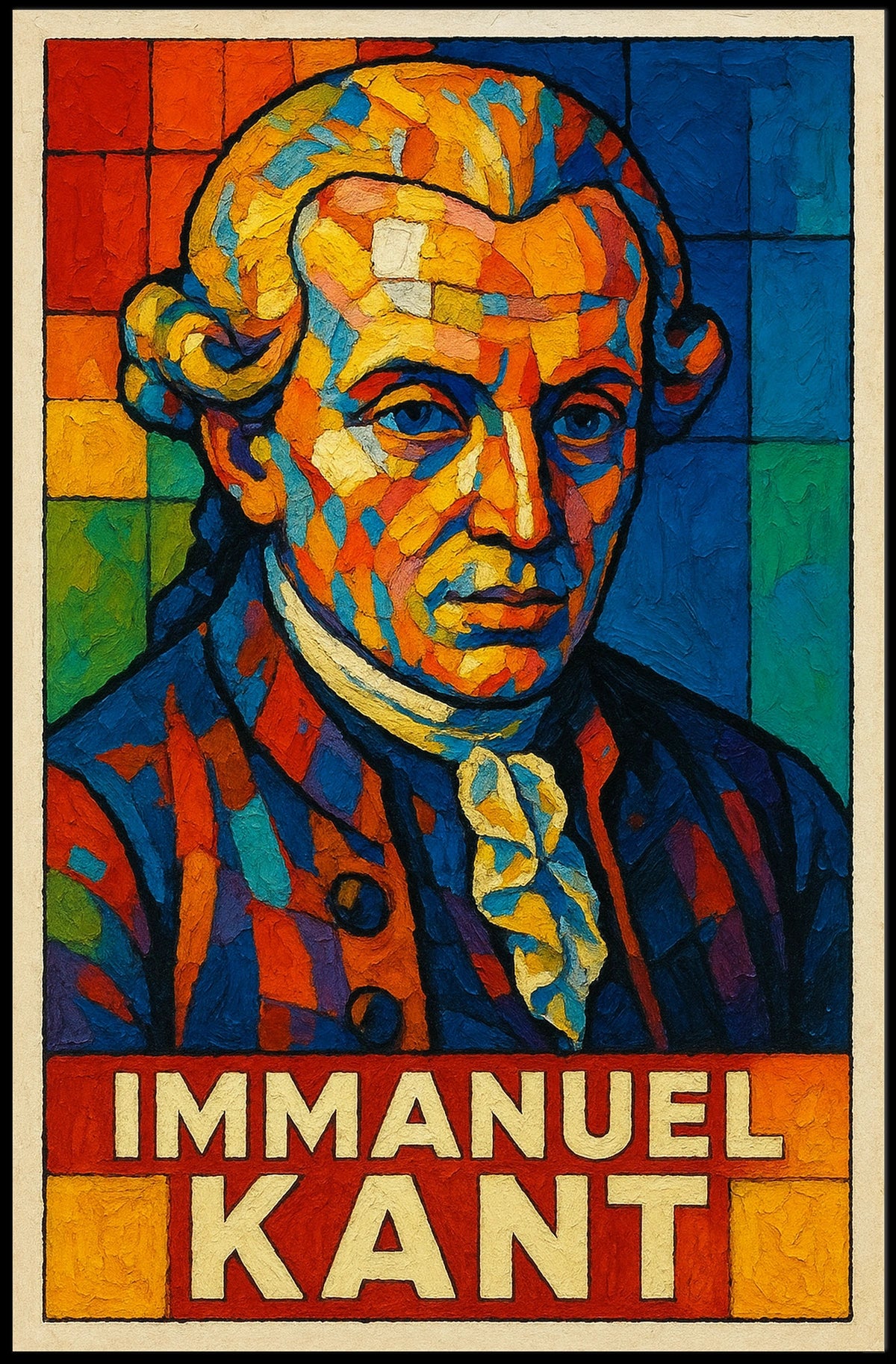 Immanuel Kant Philosophical Icon Poster