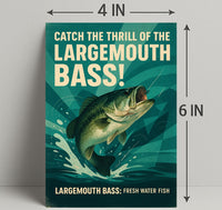 Catch the Thrill of the Largemouth Bass Poster PosterGoat