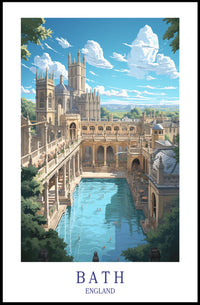 Bath, England A Historic View Poster