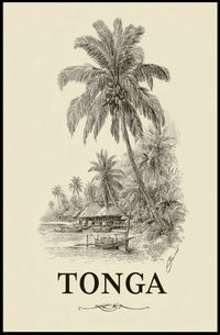 Tropical Paradise Tonga Poster