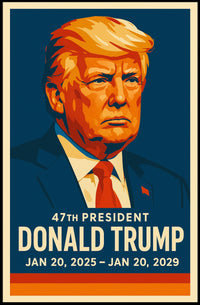 Donald Trump 47th President Poster