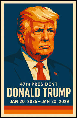 Donald Trump 47th President Poster