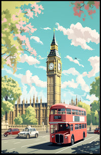London Iconic Scene Poster