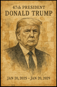 Donald Trump The 47th Commander-in-Chief Poster
