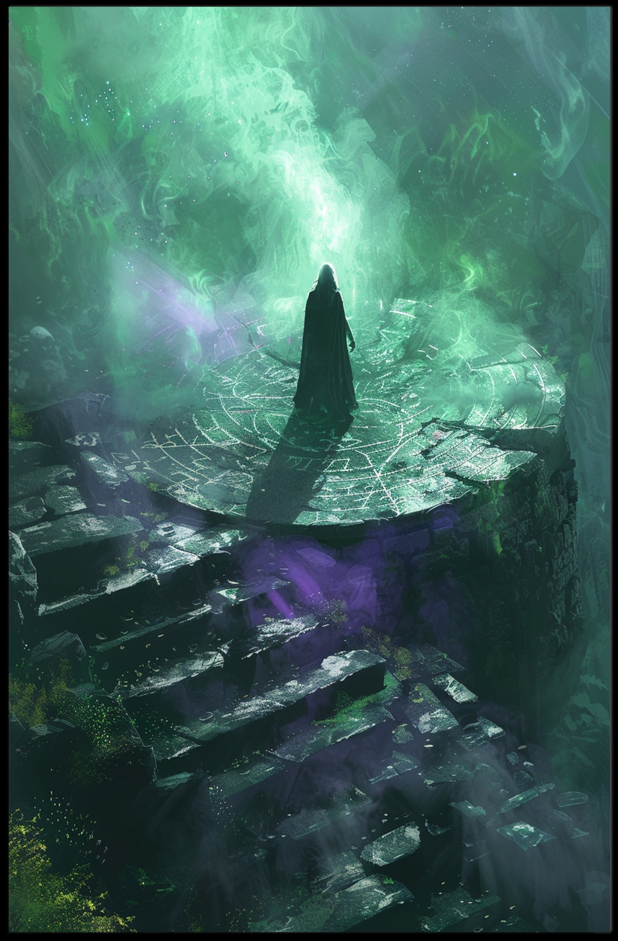 Mystical Summoning Scene Fantasy or Mythology Poster PosterGoat