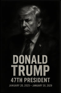 Trump Contemplative Leader Collectors Cinematic Poster
