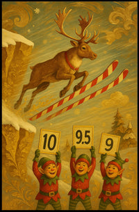 Reindeer Ski Jumping Extravaganza Poster