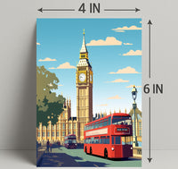 London Landmarks Big Ben And Poster