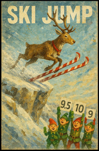 Ski Jump Spectacle Poster