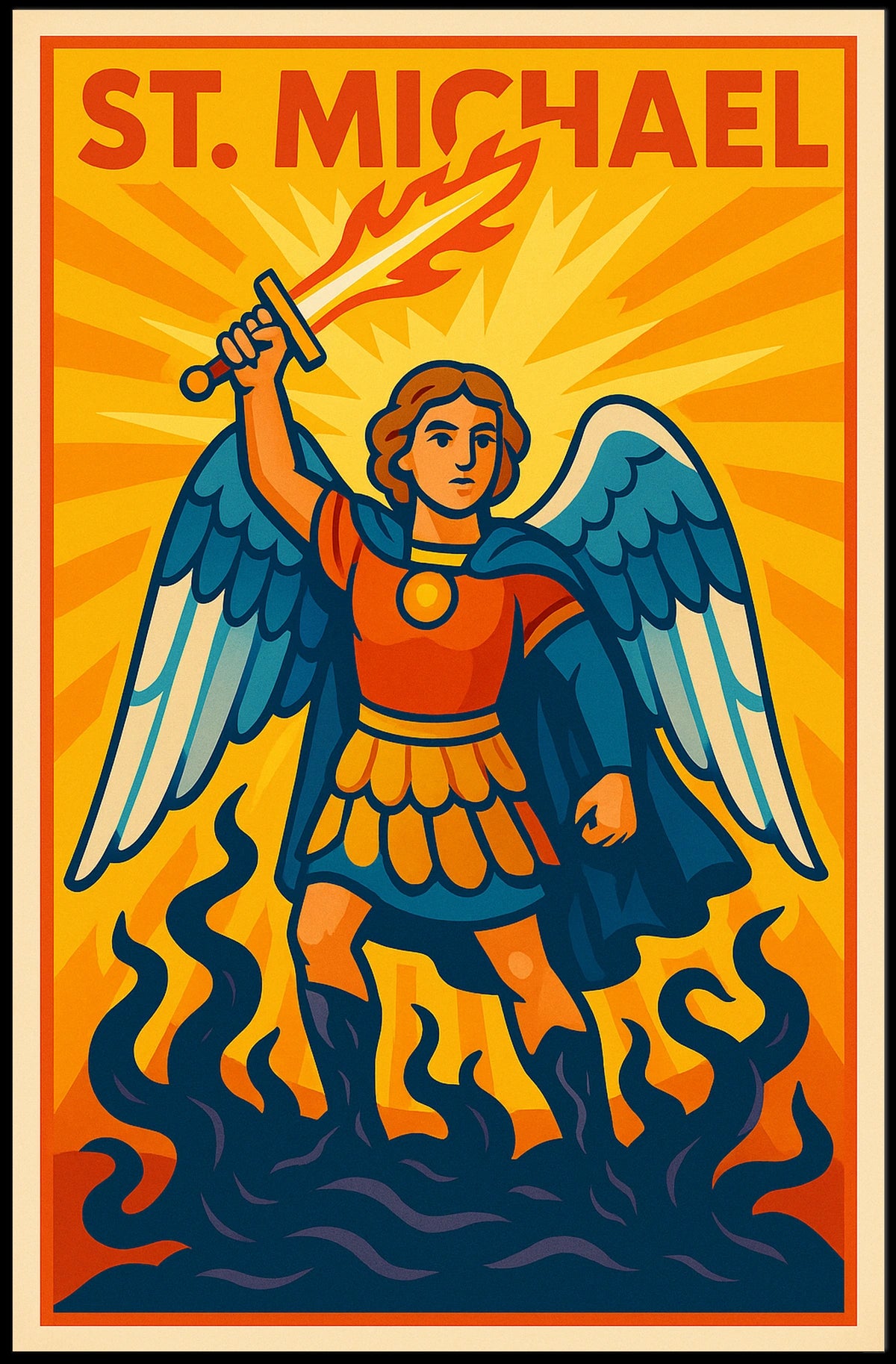 Archangel Michael Art poster