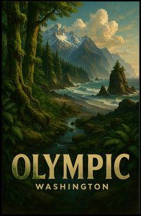 Olympic National Park Washington Poster