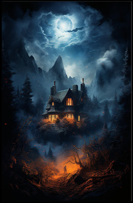 The Enchanted House In The Woods Poster