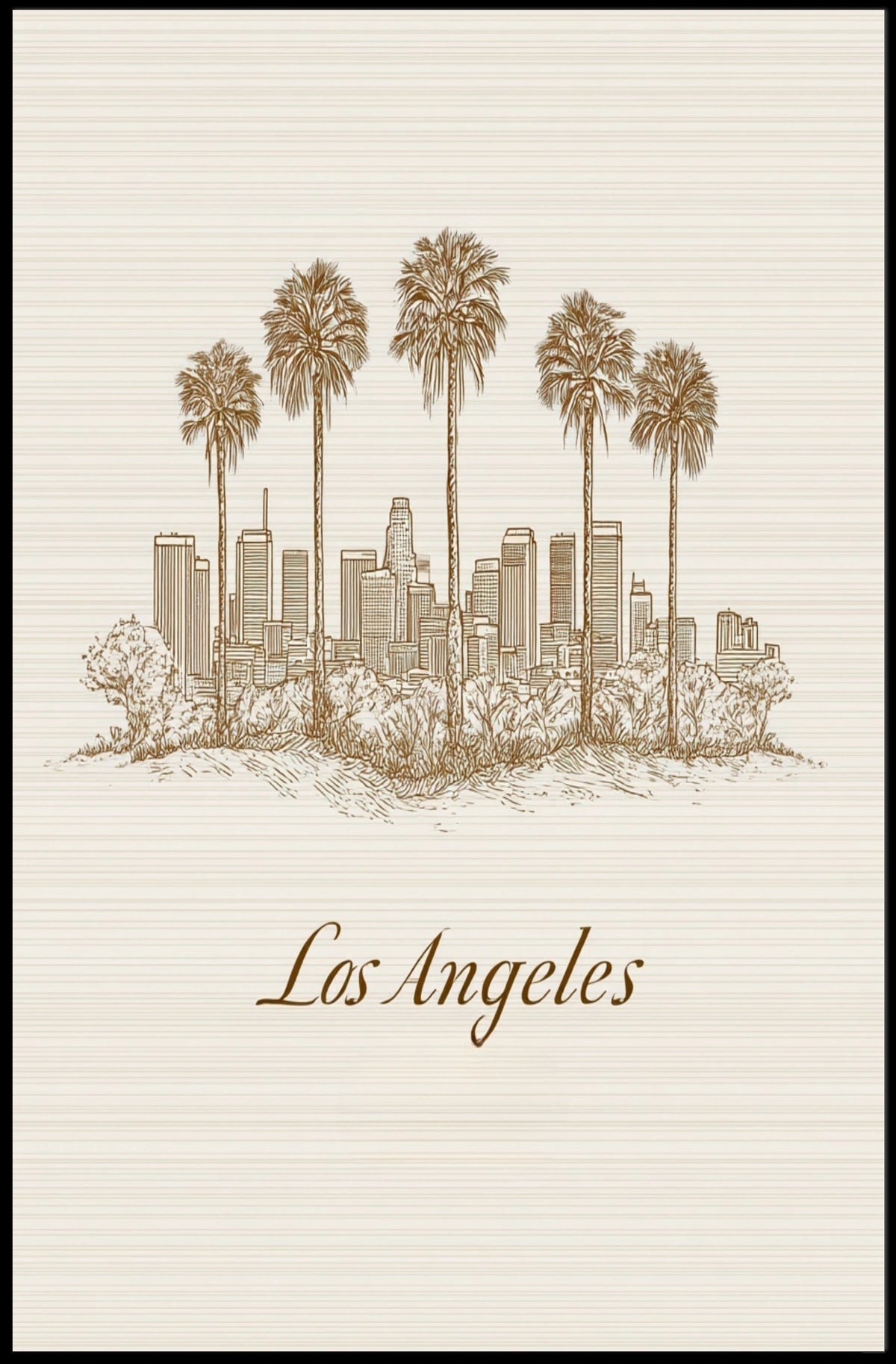 Los Angeles Skyline Poster