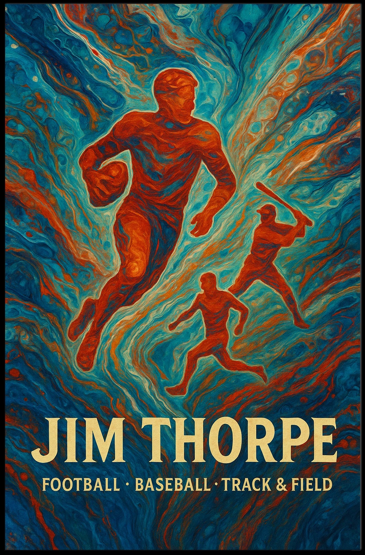 Jim Thorpe Athletic Legend Poster